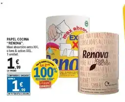 E.Leclerc RENOVA Papel cocina oferta