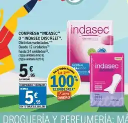 E.Leclerc Compresa indasec o indasec discreet oferta