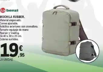 E.Leclerc BENZI Mochila rubber oferta