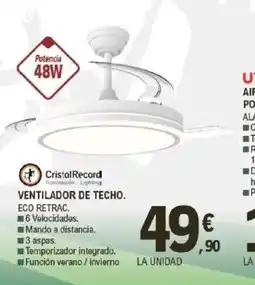 E.Leclerc Ventilador de techo oferta