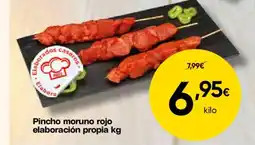 FROIZ Pincho moruno rojo elaboración propia oferta