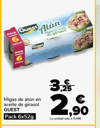 GUEST Migas de atún en aceite de girasol