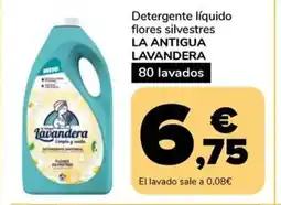 Supeco LA ANTIGUA LAVANDERA Detergente líquido flores silvestres oferta