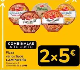 Supeco CAMPOFRÍO Pizza varios tipos oferta
