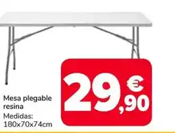 Supeco Mesa plegable resina oferta