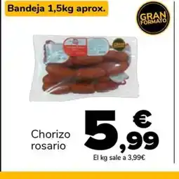 Supeco Chorizo rosario oferta