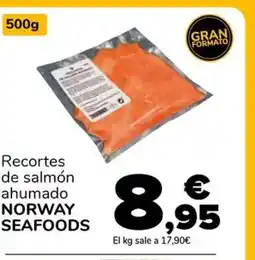 Supeco NORWAY SEAFOODS Recortes de salmón ahumado oferta