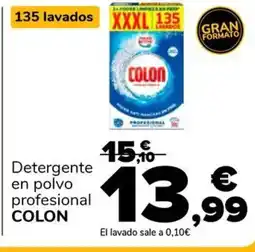 Supeco COLON Detergente en polvo profesional oferta