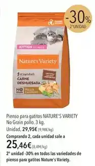 El Corte Inglés Nature's variety - pienso para gatitos oferta