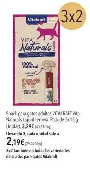 El Corte Inglés Vitakraft - vita snack para gatos adultos oferta