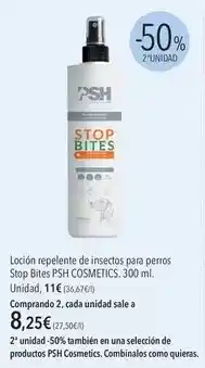 El Corte Inglés Loción repelente de insectos para perros bios bites oferta