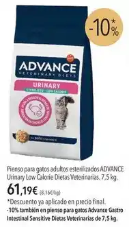 El Corte Inglés Advance - pienso para gatos adultos esterilizados oferta