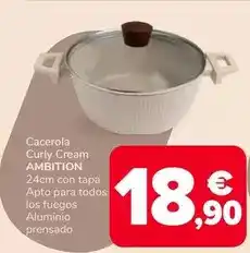 Supeco Ambition - cacerola curly cream oferta
