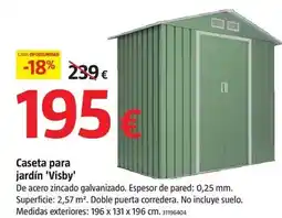 Bauhaus Caseta para jardín visby oferta