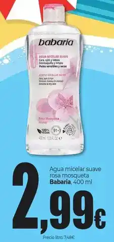 Unide Market Babaria - agua micelar suave rosa mosqueta oferta