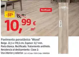 Bauhaus Pavimento porcelanico 'wood' oferta