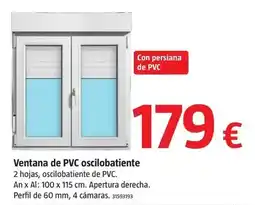 Bauhaus Ventana de pvc oscilobatiente oferta
