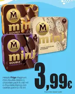 Unide Market Frigo - helado magnum mini double classico o chocolate o chocolate blanco con cookies oferta