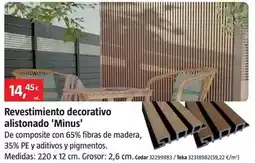 Bauhaus Revestimiento decorativo alistonado minus oferta