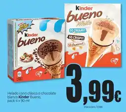 Unide Market Kinder - helado cono clásico o chocolate blanco bueno oferta