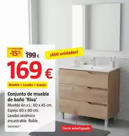 Bauhaus Conjunto de mueble de baño 'riva' oferta