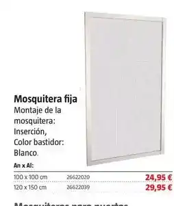 Bauhaus Mosquitera fija oferta