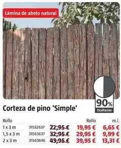 Bauhaus Corteza de pino simple oferta