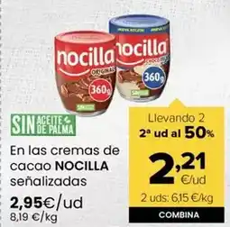 Autoservicios Familia Nocilla - en las cremas de cacao senalizados oferta