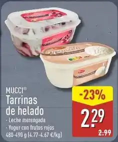 ALDI Mucci - tarrinas de helado oferta