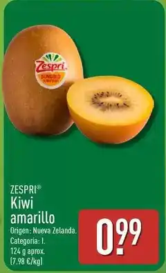 ALDI Zespri - kiwi amarillo oferta