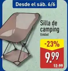 ALDI Silla de camping oferta