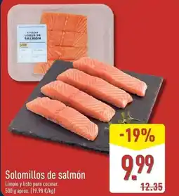 ALDI Solomillos de salmon oferta