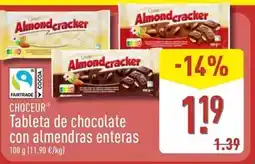 ALDI Choceur - tableta de chocolate con almendras enteras oferta