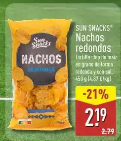 ALDI Sun snacks - nachos redondos oferta