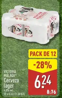 ALDI Málaga virgen - cerveza lager oferta