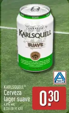 ALDI Karlsquell - cerveza lager suave oferta