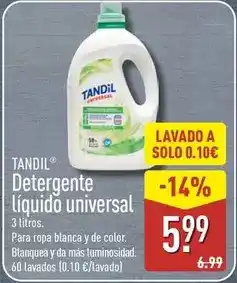 ALDI Tandil - detergente liquido universal oferta