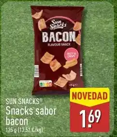 ALDI Sun snacks - snacks sabor bacon oferta