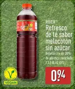 ALDI River - refresco de te sabor melocoton sin azucar oferta