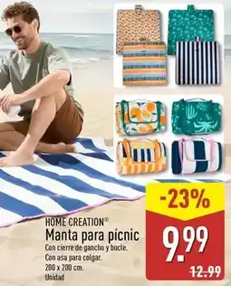 ALDI Home creation - manta para picnic oferta