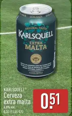 ALDI Karlsquell - cerveza extra malta oferta