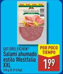 ALDI Gut drei eichen - salami ahumado estilo westfalia xxl oferta