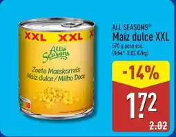 ALDI All seasons - maiz dulce xxl oferta