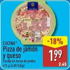ALDI Cucina - pizza de jamón y queso oferta