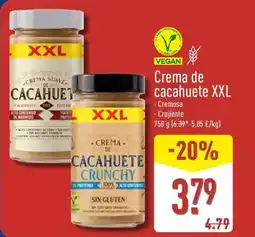 ALDI Crema de cacahuete xxl oferta