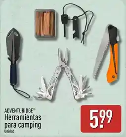 ALDI Adventuridge - herramientas para camping oferta
