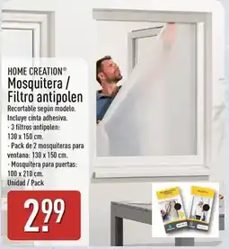 ALDI Home creation - mosquitera/filtro antipolen oferta