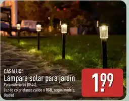 ALDI Casalux - lampara solar para jardín oferta