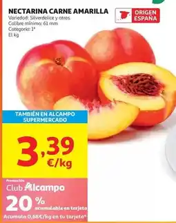 Alcampo Alcampo - nectarina carne amarilla oferta
