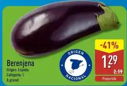 ALDI Berenjena oferta